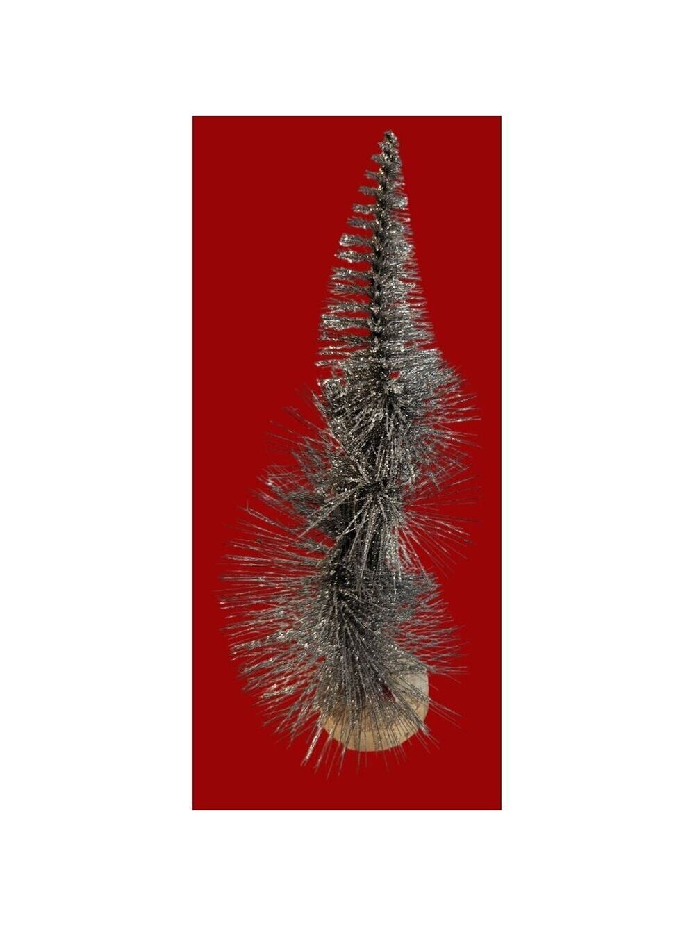 Glitter Bottle Brush Christmas Tree Set 3 Pcs 6 9 Inch - Picture 9 of 10